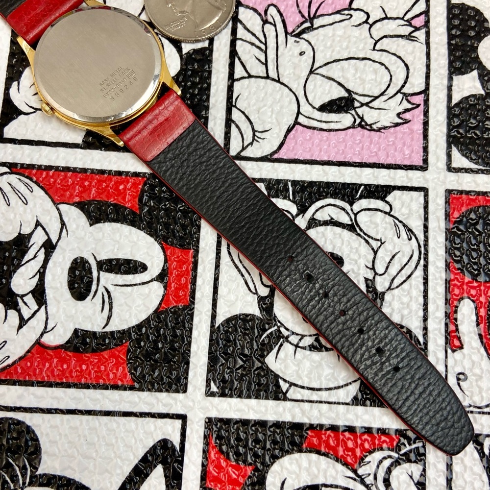 Vintage Disney X Seiko Mickey Mouse Men’s Unisex Dress Watch with Moving Arms - Picture 14 of 16